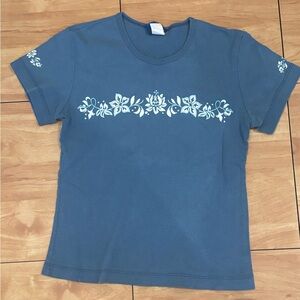 VENUS Blue Floral Kids Tee